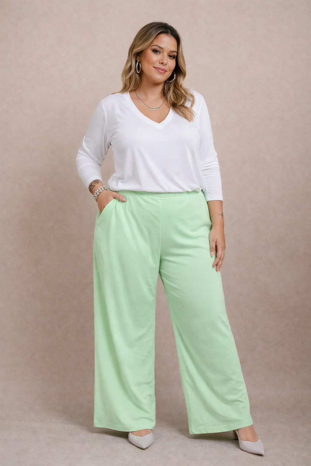 Calça Pantalona Fluida