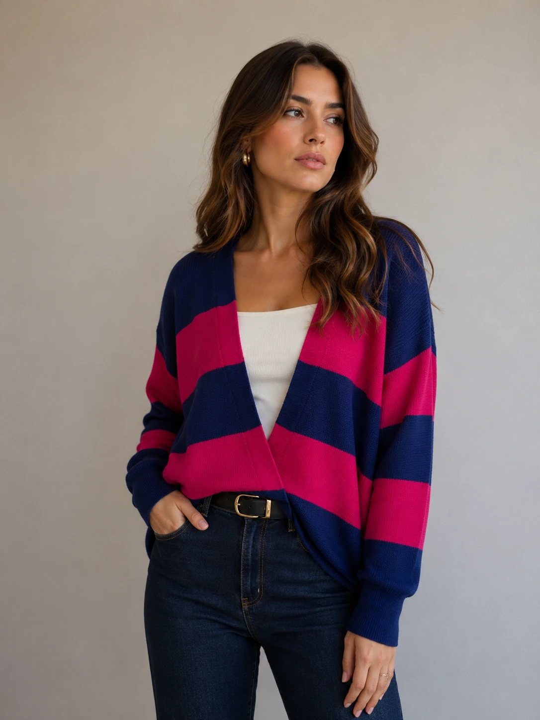 Cardigan Listrado 