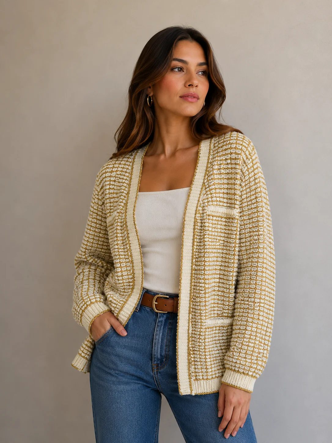 Cardigan Tricot Elegante