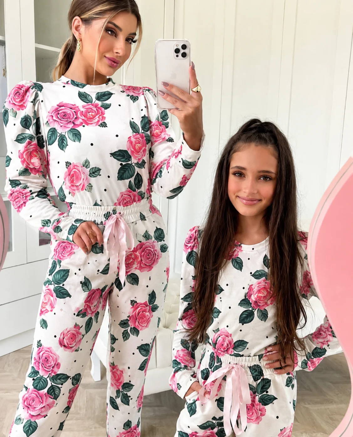 Pijama de Moletinho Manga Princesa
