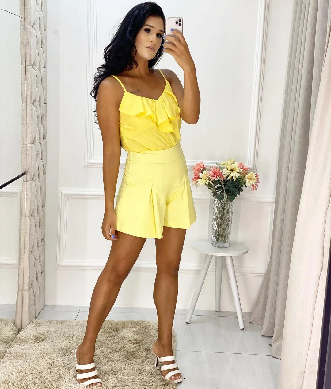 Short de Alfaiataria com Pregas